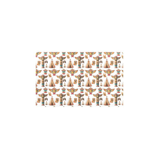Totem Native Print Design LKS303 Kitchen Mat