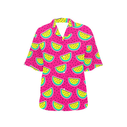 Watermelon Pattern Print Design WM04 Women's Hawaiian Shirt