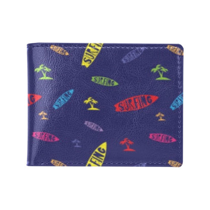 Surfboard Print Design LKS305 Men's ID Card Wallet