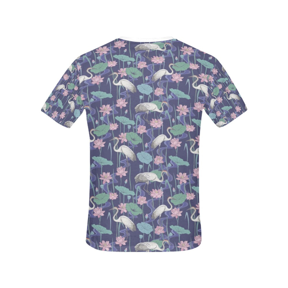 Water Lily Print Design LKS306 Women's  T-shirt