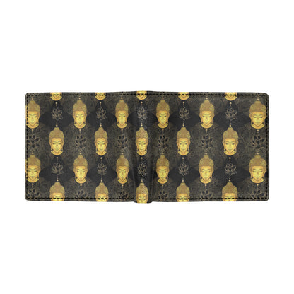 Buddha Pattern Print Design 04 Men's ID Card Wallet