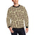 Tiki Brown Symbol Print Men Long Sleeve Sweatshirt