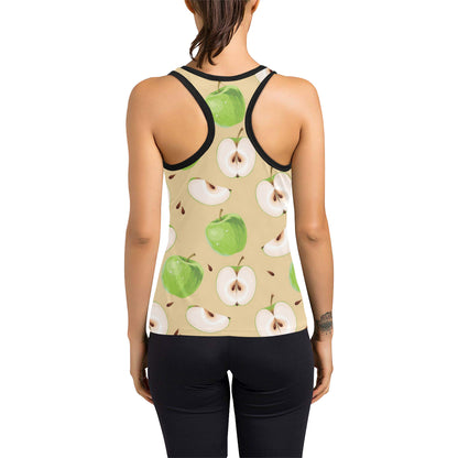 Apple Pattern Print Design AP07 Women's Racerback Tank Top
