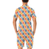 Nautical Pattern Design Themed Print Men's Romper