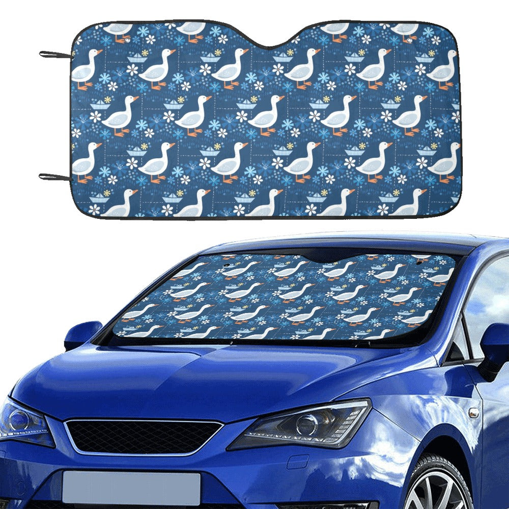 Goose Print Design LKS405 Car front Windshield Sun Shade