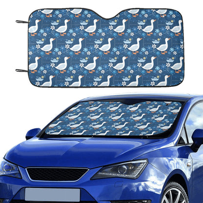 Goose Print Design LKS405 Car front Windshield Sun Shade