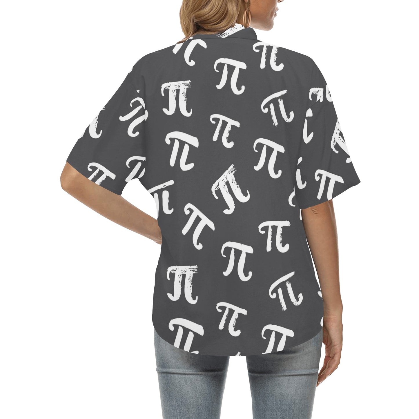Pi Day Pattern Print Design A02 Women's Hawaiian Shirt