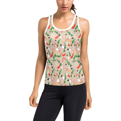 Salad Print Design LKS303 Women's Racerback Tank Top