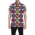 Chakra Eye Print Pattern Men's Short Sleeve Button Up Shirt