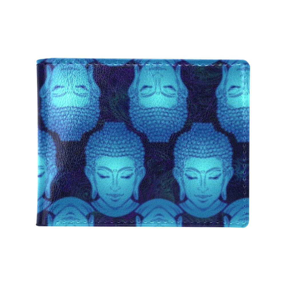 Buddha Head Mandala Men's ID Card Wallet