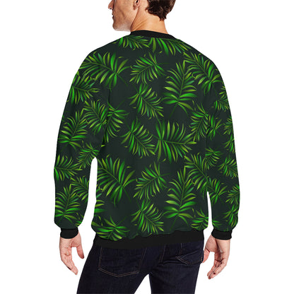 Rainforest Pattern Print Design RF03 Men Long Sleeve Sweatshirt