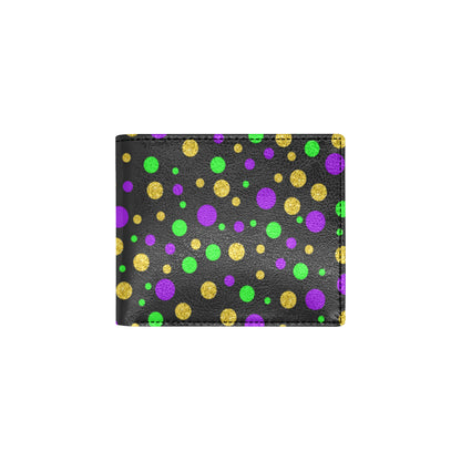 Mardi Gras Pattern Print Design 07 Men's ID Card Wallet