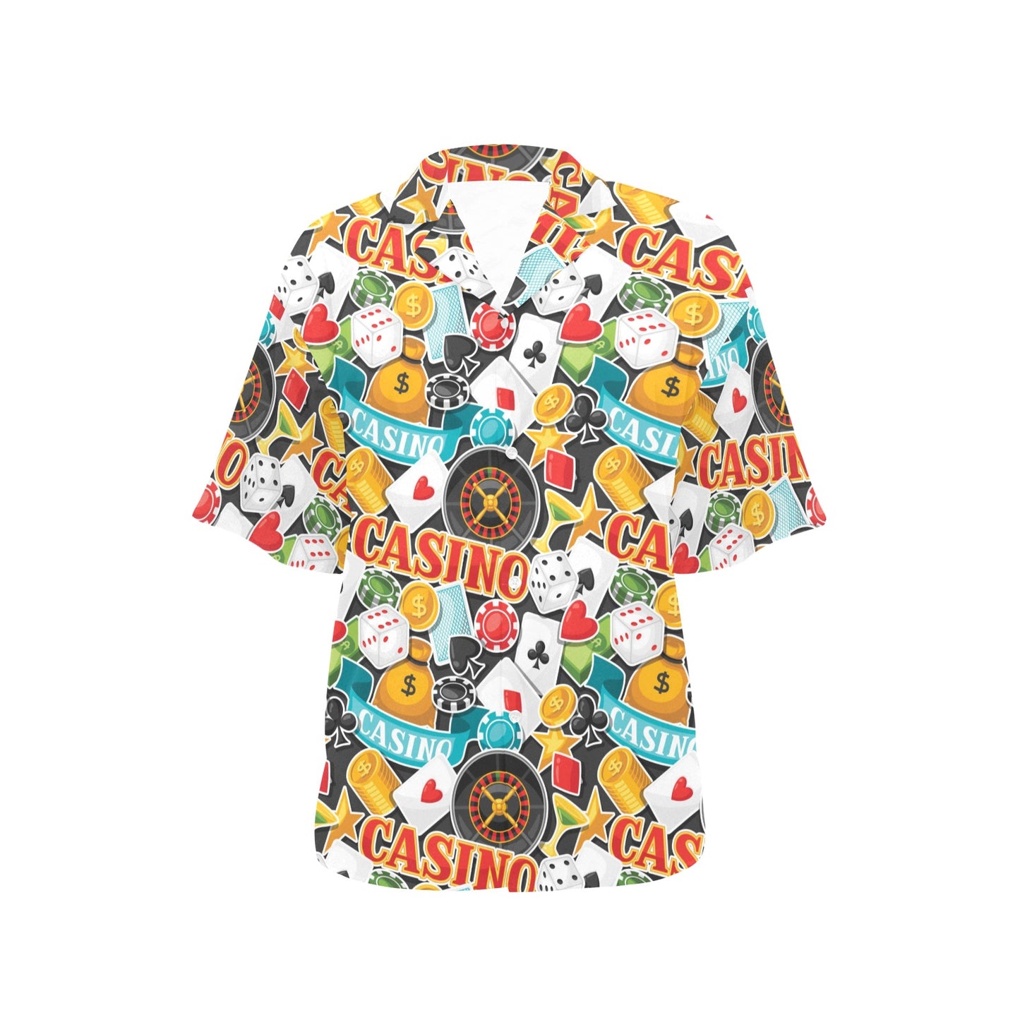 Casino Pattern Print Design 03 Women's Hawaiian Shirt
