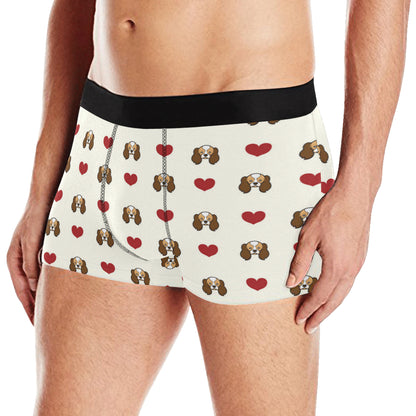Cavalier King Charles Spaniels Pattern Print Desig Men's Boxer Briefs