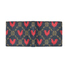 Rooster Pattern Print Design A02 Men's ID Card Wallet