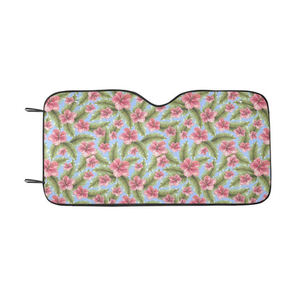 Tropical Flower Print Design LKS301 Car front Windshield Sun Shade