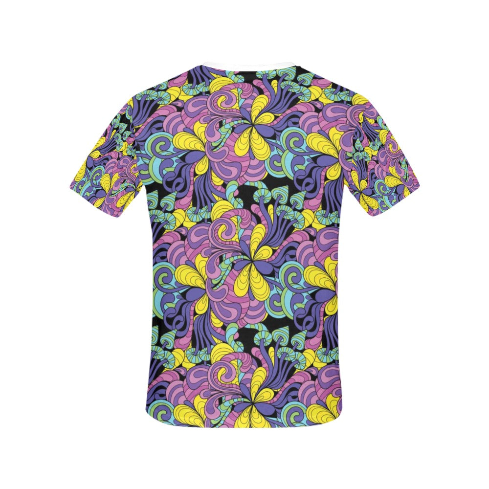 Trippy Print Design LKS305 Women's  T-shirt
