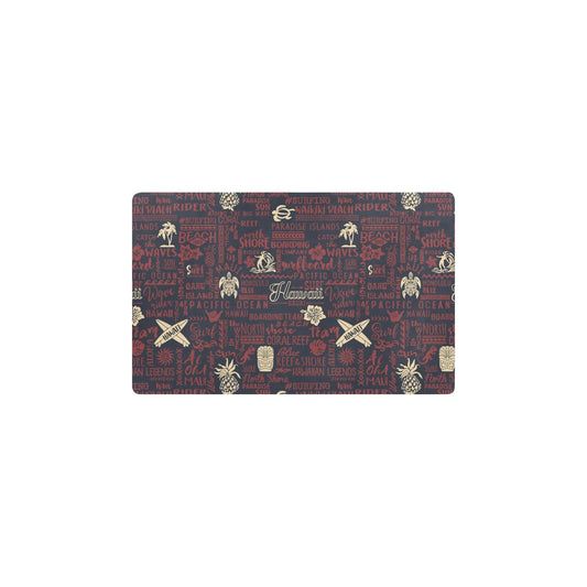 Hawaiian Themed Pattern Print Design H017 Kitchen Mat