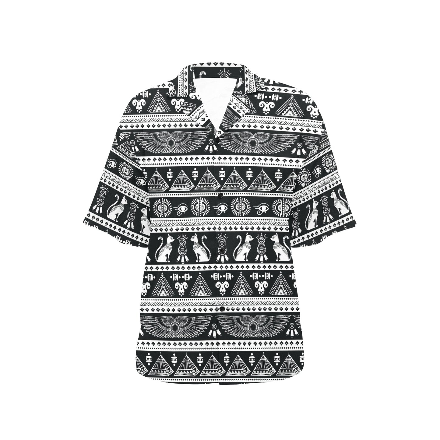 Tribal Pattern Print Design LKS305 Women's Hawaiian Shirt