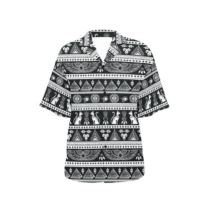 Tribal Pattern Print Design LKS305 Women's Hawaiian Shirt