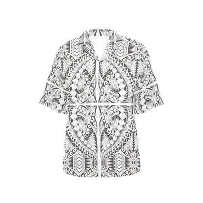 Samoan Style Print Design LKS301 Women's Hawaiian Shirt