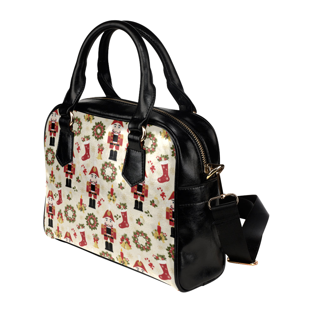 Nutcracker Pattern Print Design A01 Shoulder Handbag