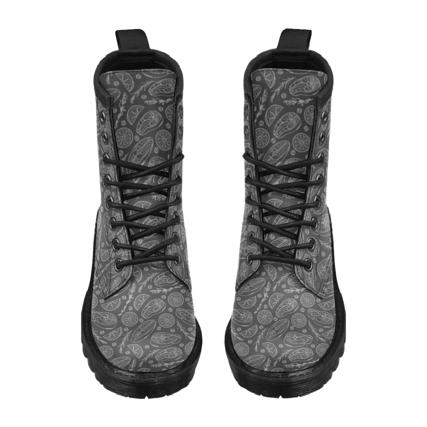 Steak Print Design LKS301 Women's Boots