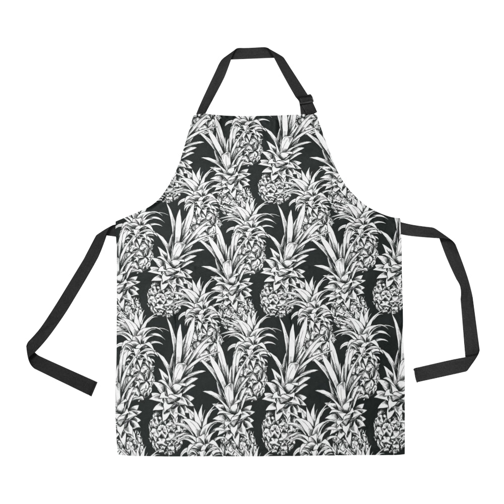 Pineapple Pattern Print Design PP08 Apron with Pocket
