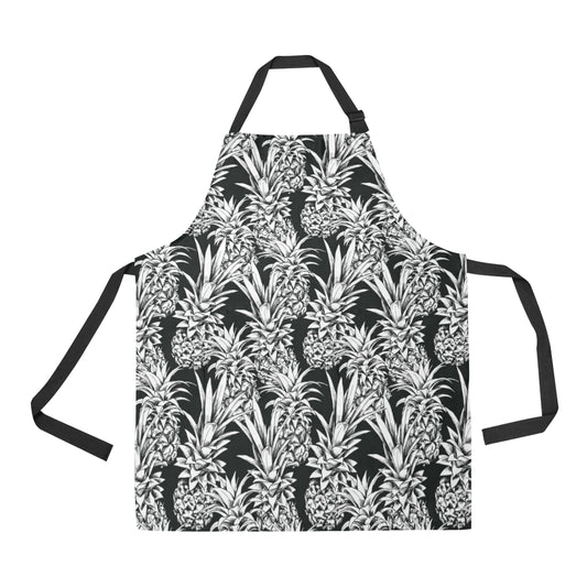 Pineapple Pattern Print Design PP08 Apron with Pocket