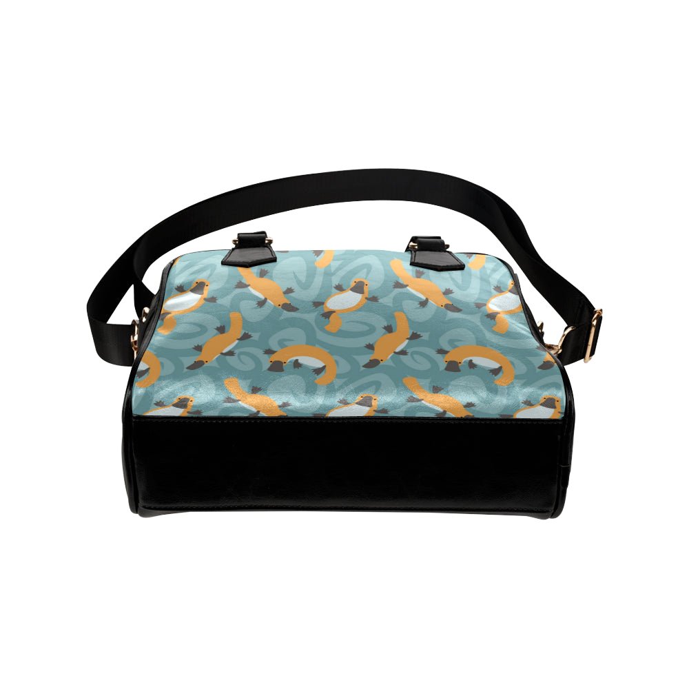 Platypus Pattern Print Design A01 Shoulder Handbag
