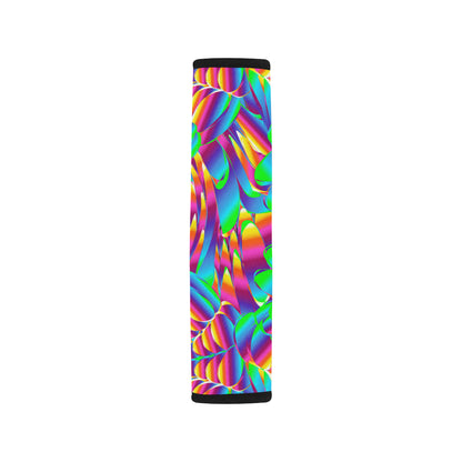 Psychedelic Trippy Pattern Car Seat Belt Cover