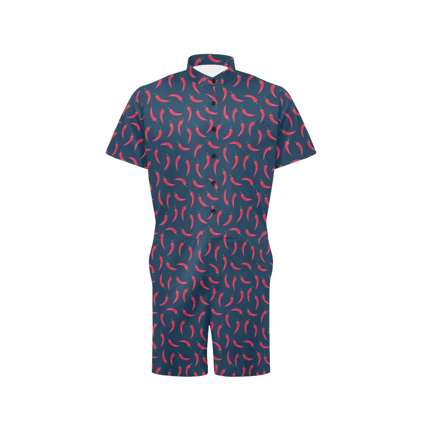 Chilli Pepper Pattern Print Design 03 Men's Romper