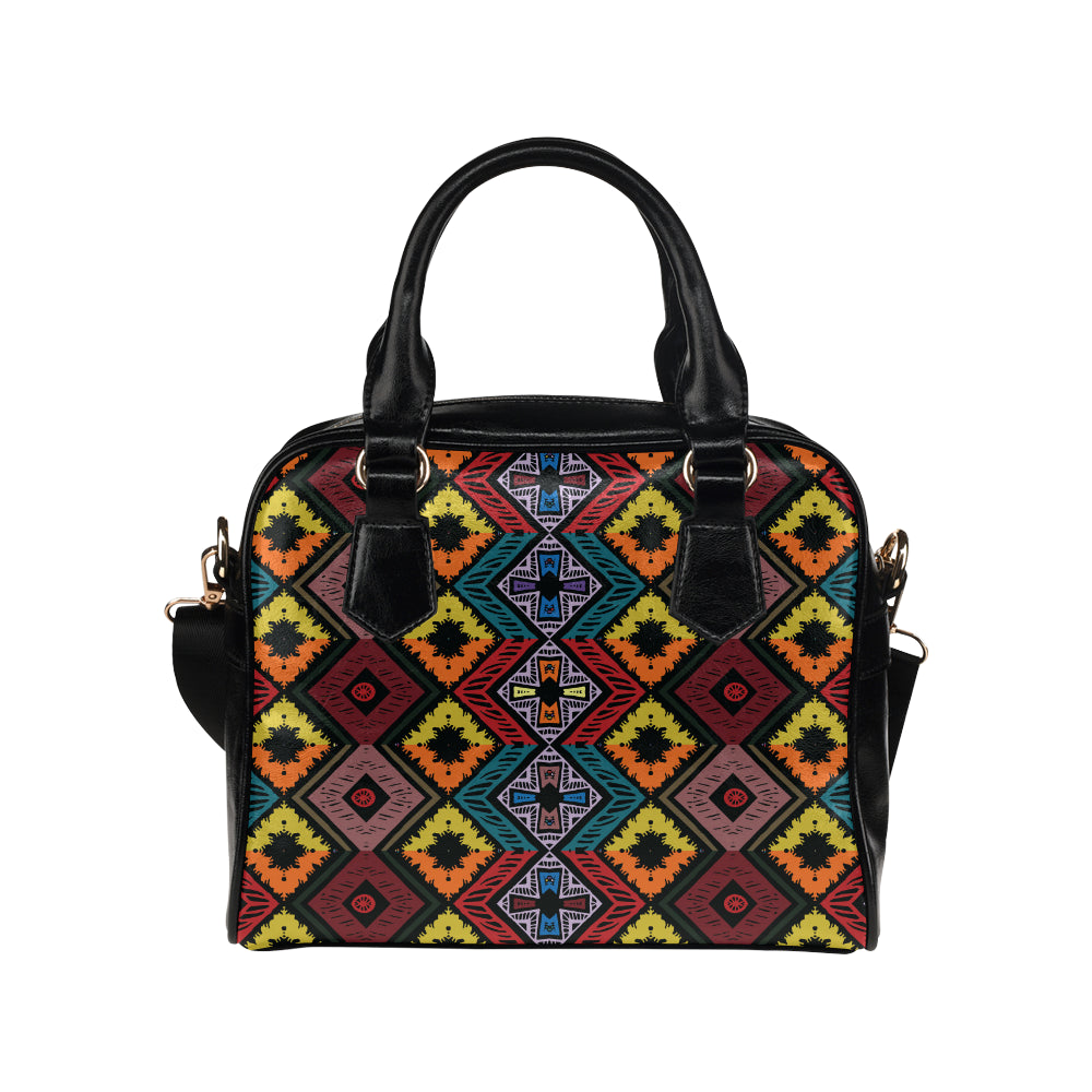 African Pattern Print Design 08 Shoulder Handbag