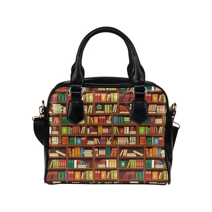 Book Pattern Print Design 06 Shoulder Handbag