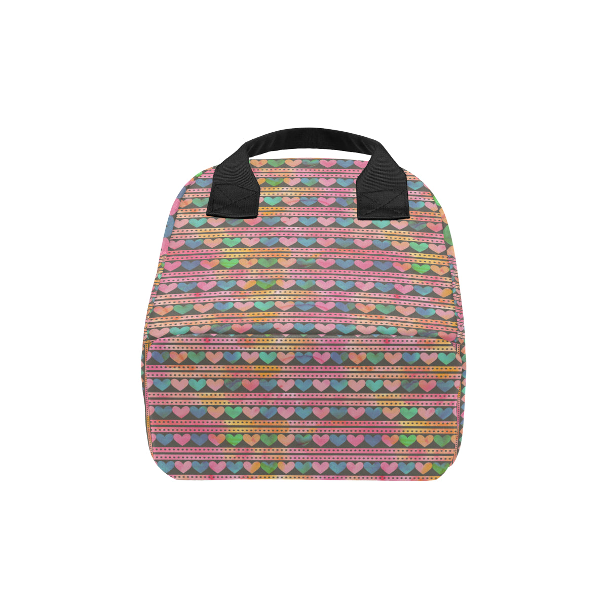 Heart Pattern Print Design HE010 Insulated Lunch Bag