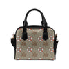 Nautical Pattern Print Design A02 Shoulder Handbag