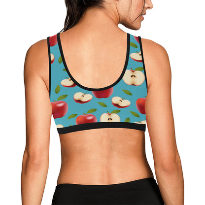 Apple Pattern Print Design AP012 Sports Bra