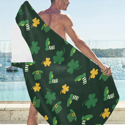 St Patricks Day Print Design LKS306 Beach Towel 32" x 71"