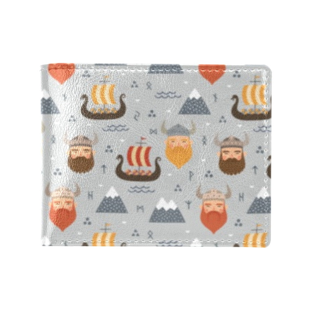 Vikings Print Design LKS307 Men's ID Card Wallet