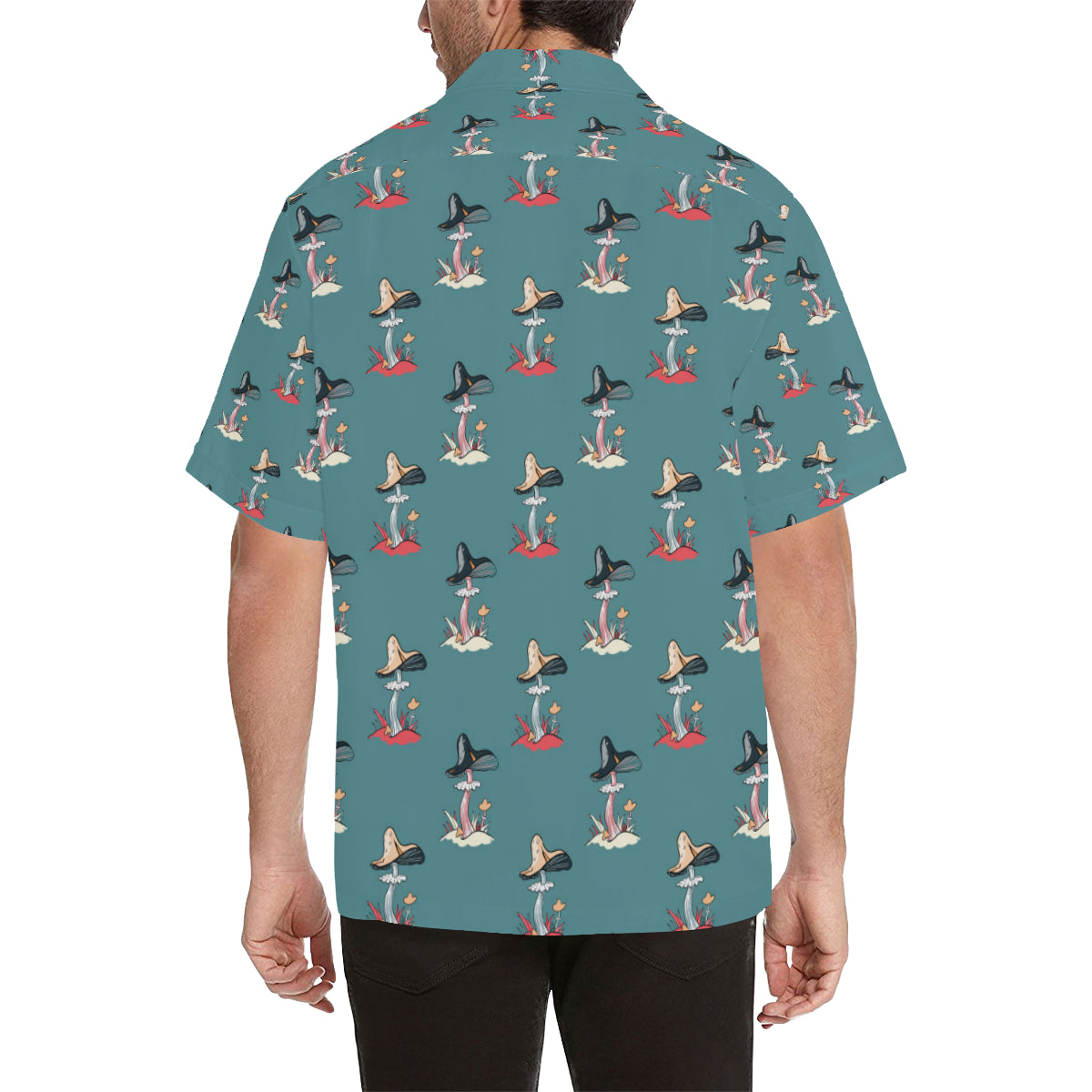 Mushroom Pattern Print Design A04 Men's Hawaiian Shirt