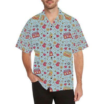 Hippie Print Design LKS307 Men's Hawaiian Shirt