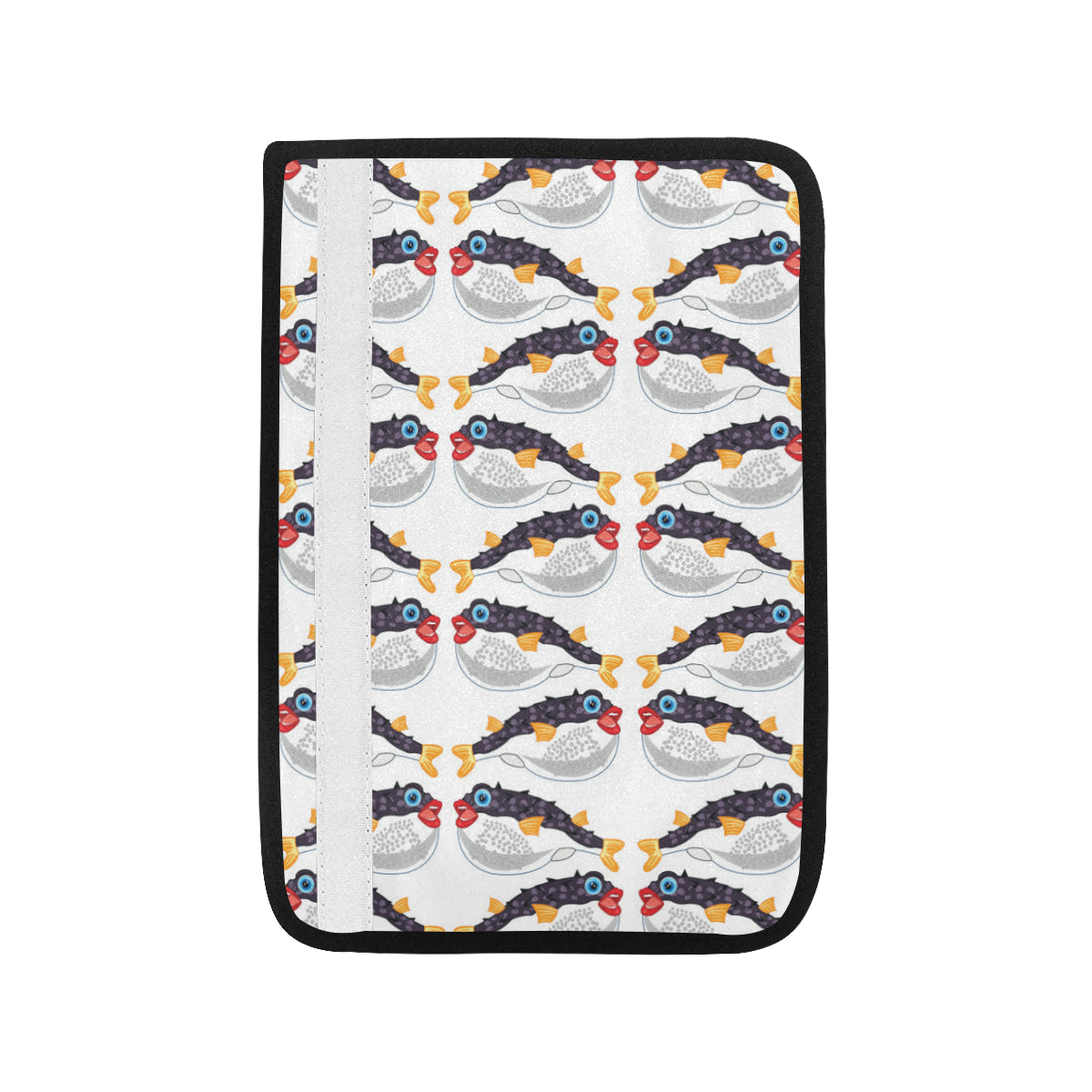 Fugu Pattern Print Design 03 Car Seat Belt Cover