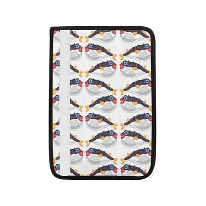 Fugu Pattern Print Design 03 Car Seat Belt Cover