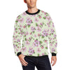 Apple blossom Pattern Print Design AB05 Men Long Sleeve Sweatshirt