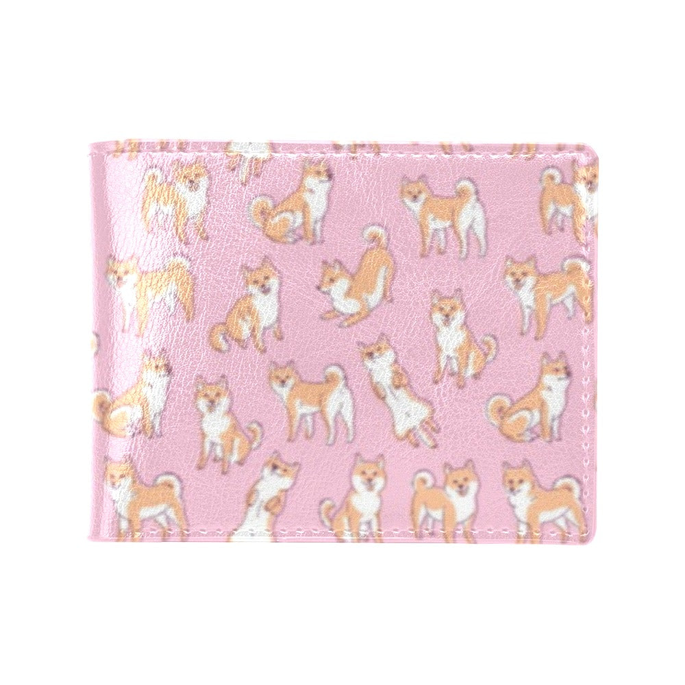 Shiba Inu Print Design LKS303 Men's ID Card Wallet