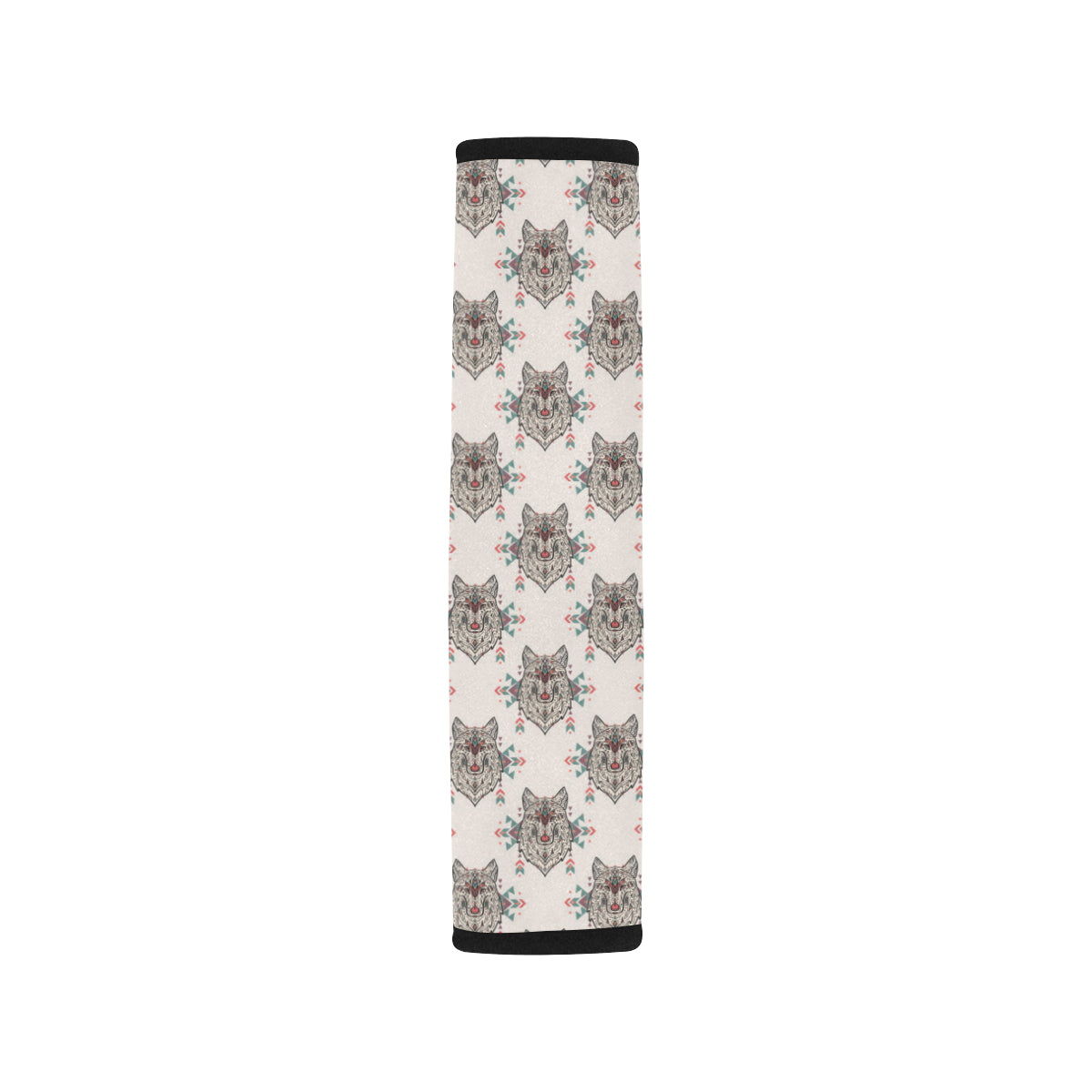 Aztec Wolf Pattern Print Design 01 Car Seat Belt Cover