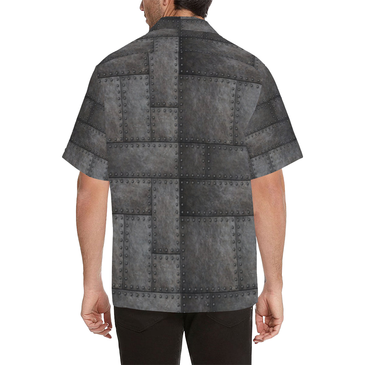 Armor Pattern Print Design 02 Men's Hawaiian Shirt