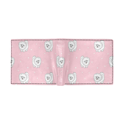 Pomeranians Pattern Print Design A02 Men's ID Card Wallet