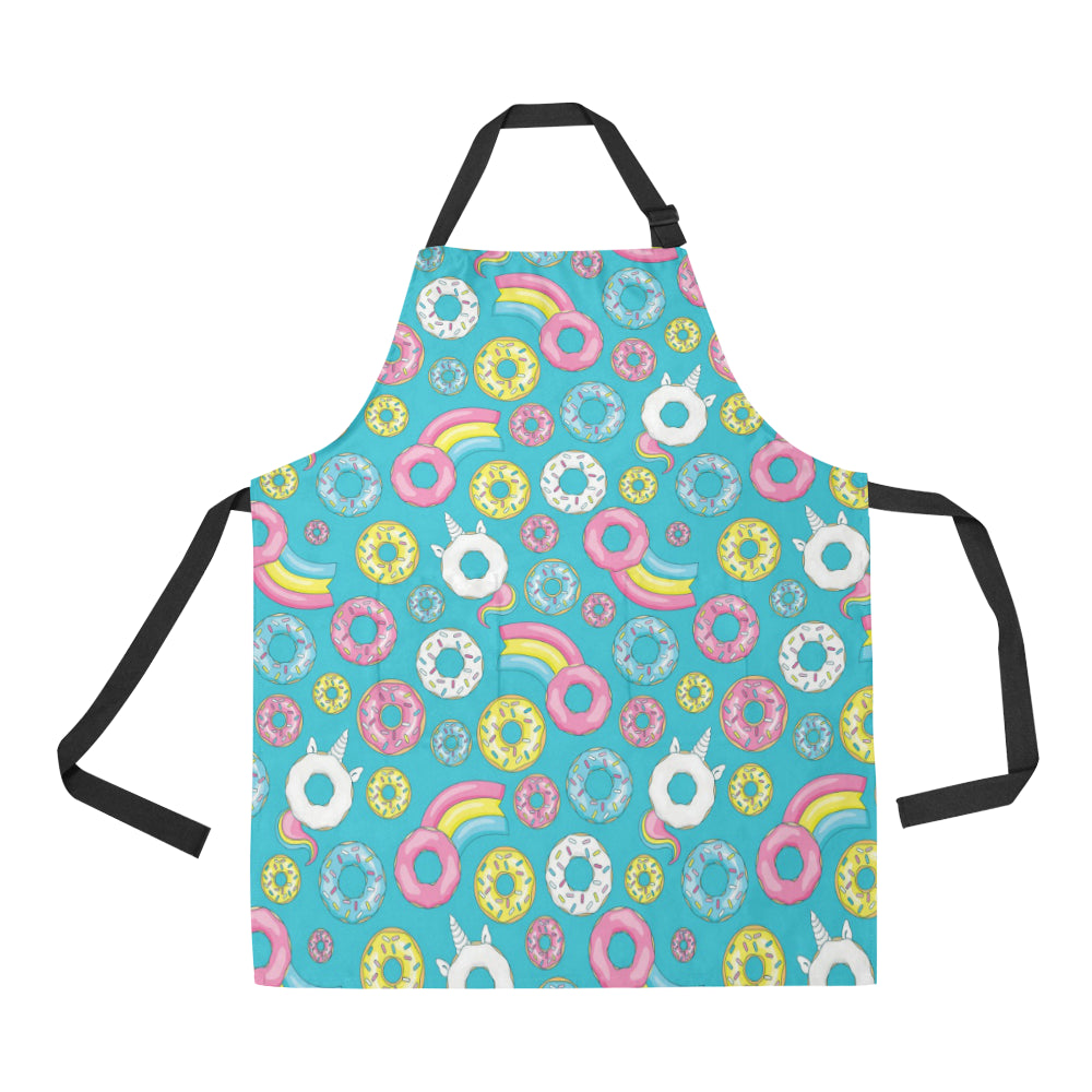 Donut Pattern Print Design DN013 Apron with Pocket