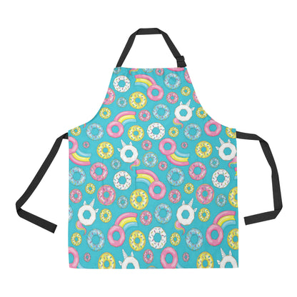 Donut Pattern Print Design DN013 Apron with Pocket